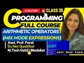 Arithmetic Operators mix mode Expressions in Turbo C CLASS 35 FULL COURSE