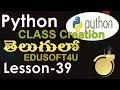 creating class in Python-Lesson-39