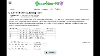 Java Practice It 2 22 loopTable for loop