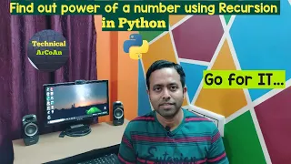 Find out power of a number using recursion in Python Python Tutorial Pycharm IDE Python