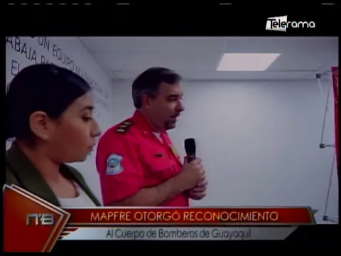 Mapfre otorgó reconocimiento al Cuerpo de Bomberos de Guayaquil
