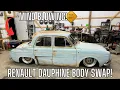 Lagu Building one car from two 1960's economy giants! Renault Dauphine on a VW Beetle pan!