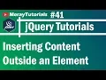 jQuery 41 - Inserting Content Outside an Element in jQuery