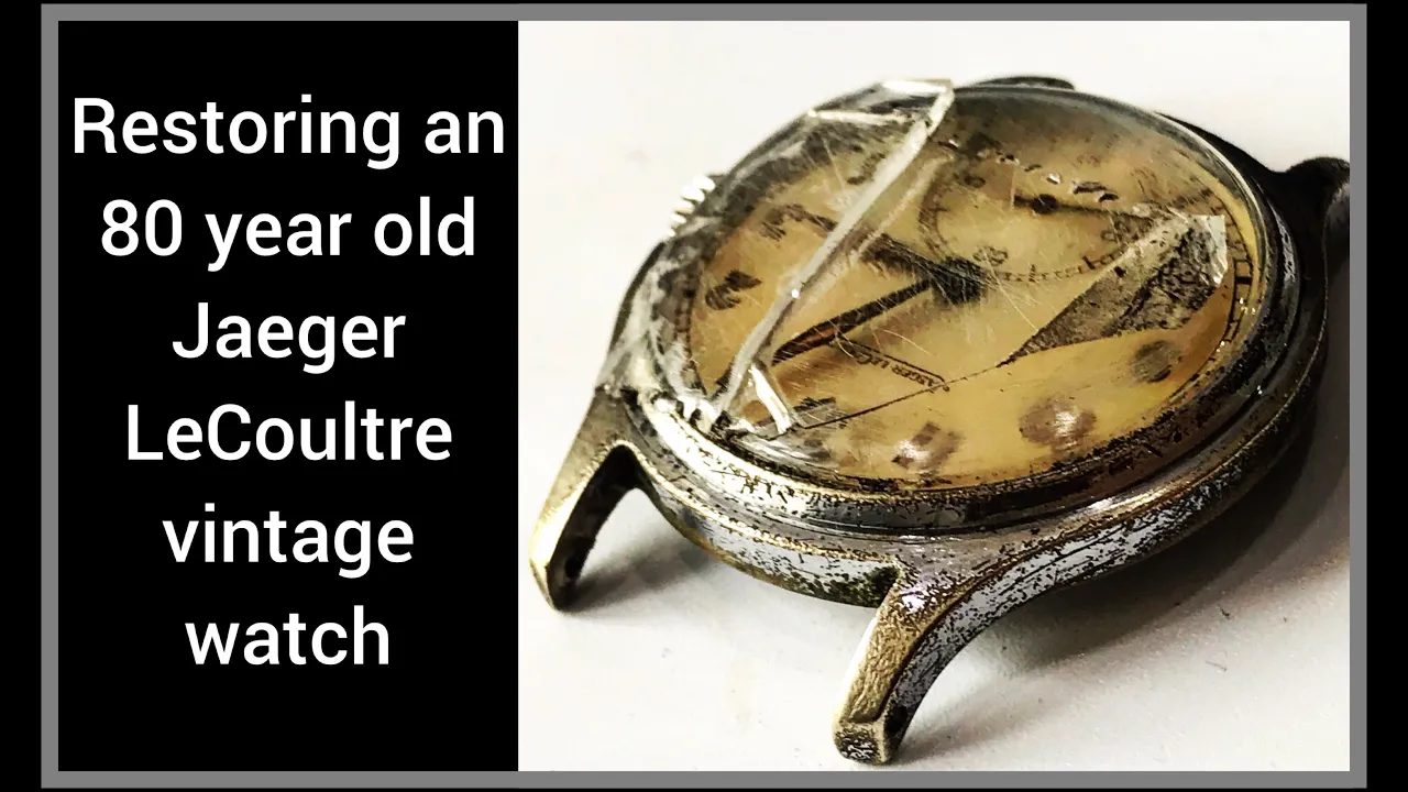 1940s RADIOACTIVE JAEGER  LeCOULTRE RESTORATION | how to nickel plate, movement service tutorial