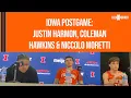 Iowa postgame Illini players Justin Harmon Coleman Hawkins Niccolo Moretti