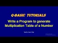 QBASIC In Nepali Write a Program to Generate Multiplication Table of a Number By NP Rijal
