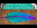How to Make a String Art Feather
