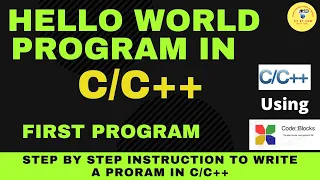 How to print hello world in C program using codeblocks First Program in C programming IDE Cs bysam