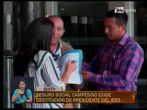 Seguro Social Campesino exige destitución de presidente del IESS