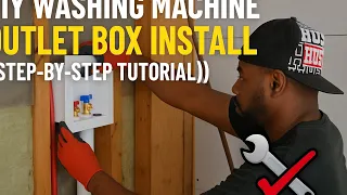 DIY Washing Machine Outlet Box Install Step-by-Step Tutorial