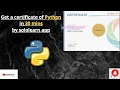 sololearn - Python 3 tutorial course Full Course certificate