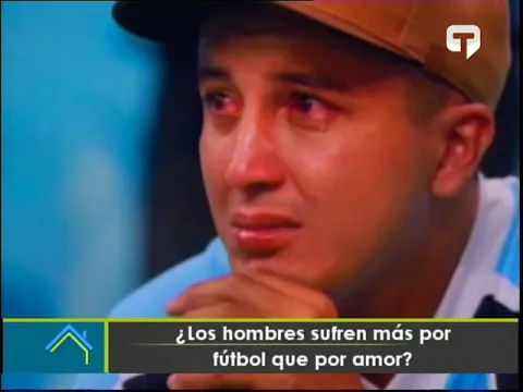 Los hombres sufren más por fútbol que por amor