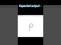 How to Draw an Alphabet P using a Python Turtle Module