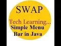 Create Menu Bar in java using AWT