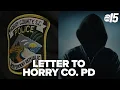 Anonymous letter to Horry Co Council alleges retaliation low morale in police dept