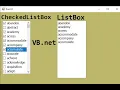 Visual Basic NET Fill listbox from Checked items checkedlistbox using sql database in VB NET