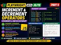 Playwright with JavaScript Part 5 Increment Decrement Operators Explained