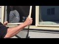 HOW TO remove and reinstall fly wire window screens