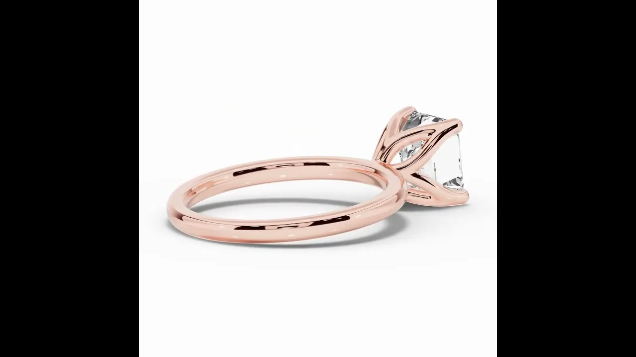 Asscher Lustre Solitaire