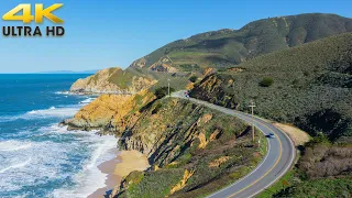Pacific Coast Highway California Route 1 Scenic Drive Los Angeles Point Mugu 4K