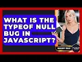 What Is The Typeof Null Bug In JavaScript - JavaScript Toolkit