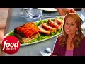 Giada Makes Honey Mustard Pork Roast With Bacon Butternut Squash Soup Giada At Home