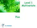 level 1 multivariate plan