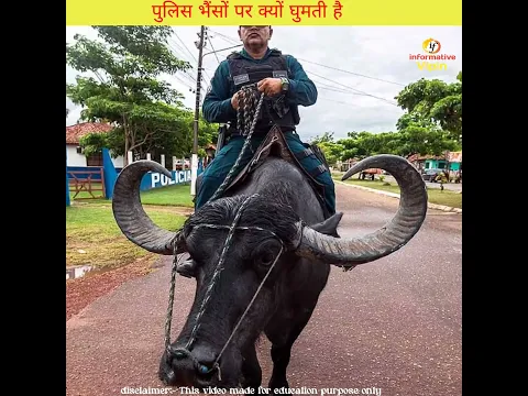क्यों इस देश की पुलिस भैंसों पर घुमती है? amazing random facts | facts in hindi #shorts
