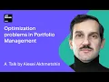 Optimization problems in Portfolio Management