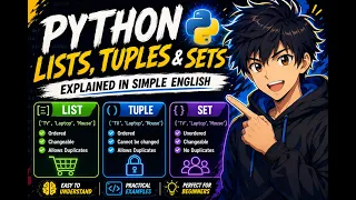 Python Lists Tuples Sets Explained in Tamil Python for Beginners Real-World Examples