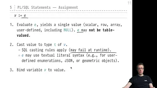 Advanced SQL Chapter embedded SQL expressions assignment SELECT INTO