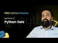 Python Sets Python Programming Class 17