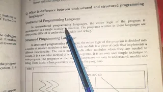 Structured and unstructured programming languages 2nd Year