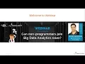 Webinar on Can non programmers join Big Data and Data Science roles