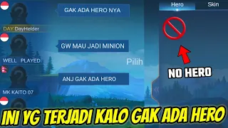 Download INI YANG TERJADI KALO MAIN GAK PUNYA HERO! PRANK MENYIKSA MENTAL PUBLIK ML MP3