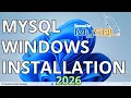 Installing MySQL on Windows - Full Tutorial for 2026 MySQL MySQL Workbench DbGate