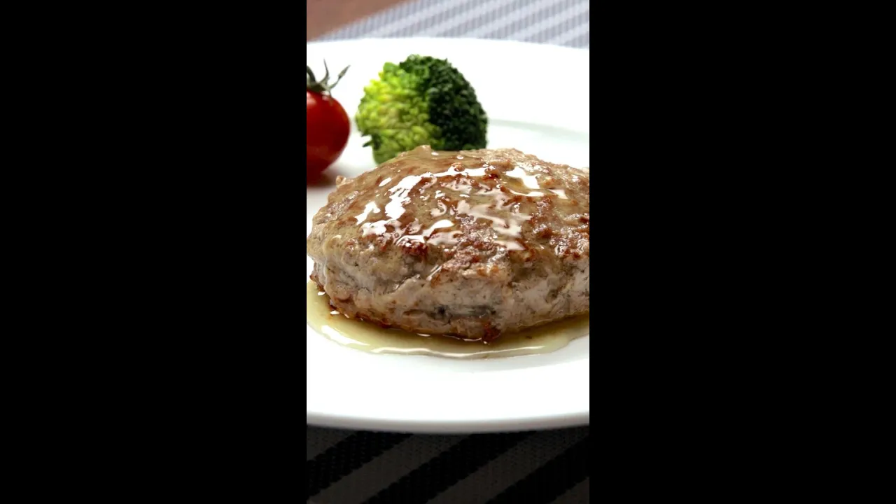  / Sake-Steamed Hamburg Steak with Butter #shorts