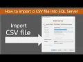 How to Import a CSV File into SQL Server Step-by-Step Guide 2025 Latest