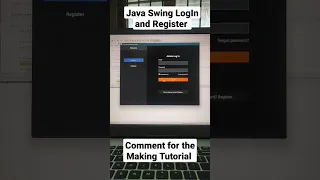 LogIn and Register GUI using Java Swing