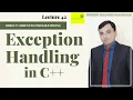 What is Exception Handling Urdu Hindi Lecture 42