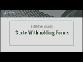 Integrated State Withholding Forms