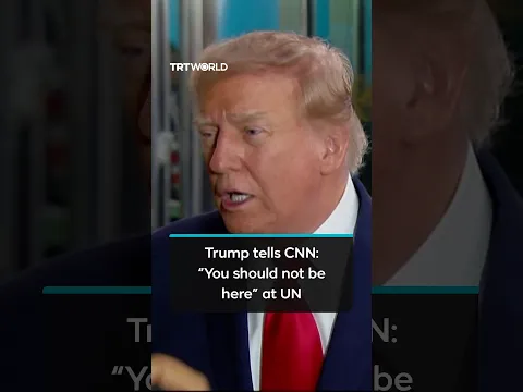 US President Donald Trump confronts CNN journalists at UNGA
