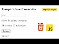 Temperature Converter using HTML and JavaScript Hindi