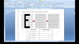 Run length encoding easy method Cambridge O Levels Computer Science