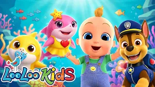 Baby Shark 🦈 x PAW Patrol 🐾 | Fun Game Adventure for Kids | LooLoo Kids