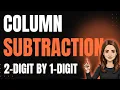 Column Subtraction Made Easy - 2-Digit Numbers Step by Step