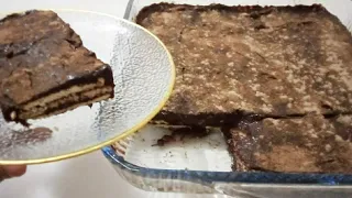 اسهل كيك بارد كيوجد في دقائق بدون فرن بكريمة ساهلة ولذيذة بلا زواق متشبعوش منها 