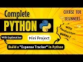 Build a Expense Tracker in Python Mini Project Python Full course for Beginners