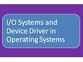 systems in Operating Systems Device Drivers Interrupt Polling