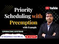 PRIORITY SCHEDULING ALGORITHM WITH PREEMPTION EXAMPLES WITH ARRIVAL TIMES OS